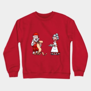 Santa Claus And Mrs. Claus Crewneck Sweatshirt